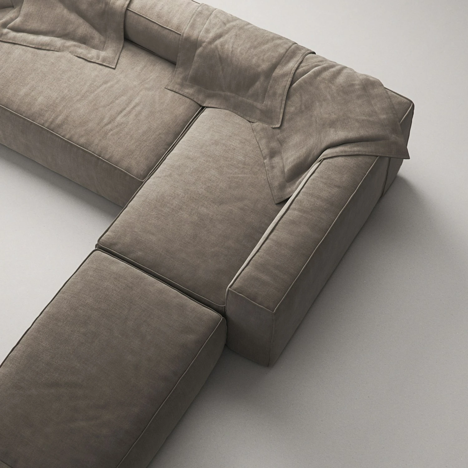 Grand 4-Sitzer-Sofa Liege Rechts Offenes Endstück, Mole Brown 6 Grand 4-Sitzer-Sofa Liege Rechts Offenes Endstück, Mole Brown – Bild 6