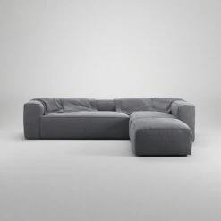Grand 4-Sitzer-Sofa Liege Rechts Offenes Endstück, Zinc Grey -Gubi || Hay || &Tradition Verkäufe decotique grand 4 sitzer sofa liege rechts offenes endstuck 2