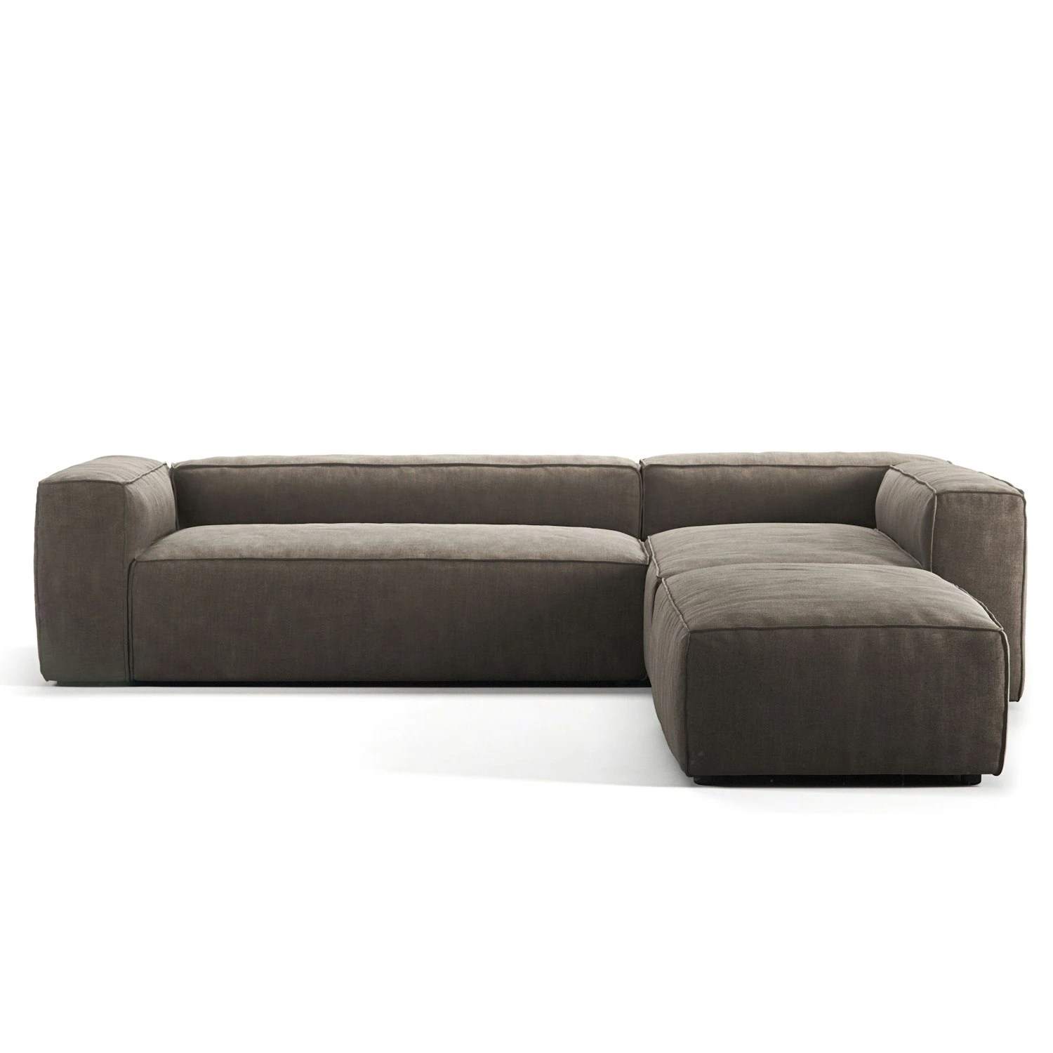 Grand 4-Sitzer-Sofa Liege Rechts Offenes Endstück, Mole Brown 1 Grand 4-Sitzer-Sofa Liege Rechts Offenes Endstück, Mole Brown