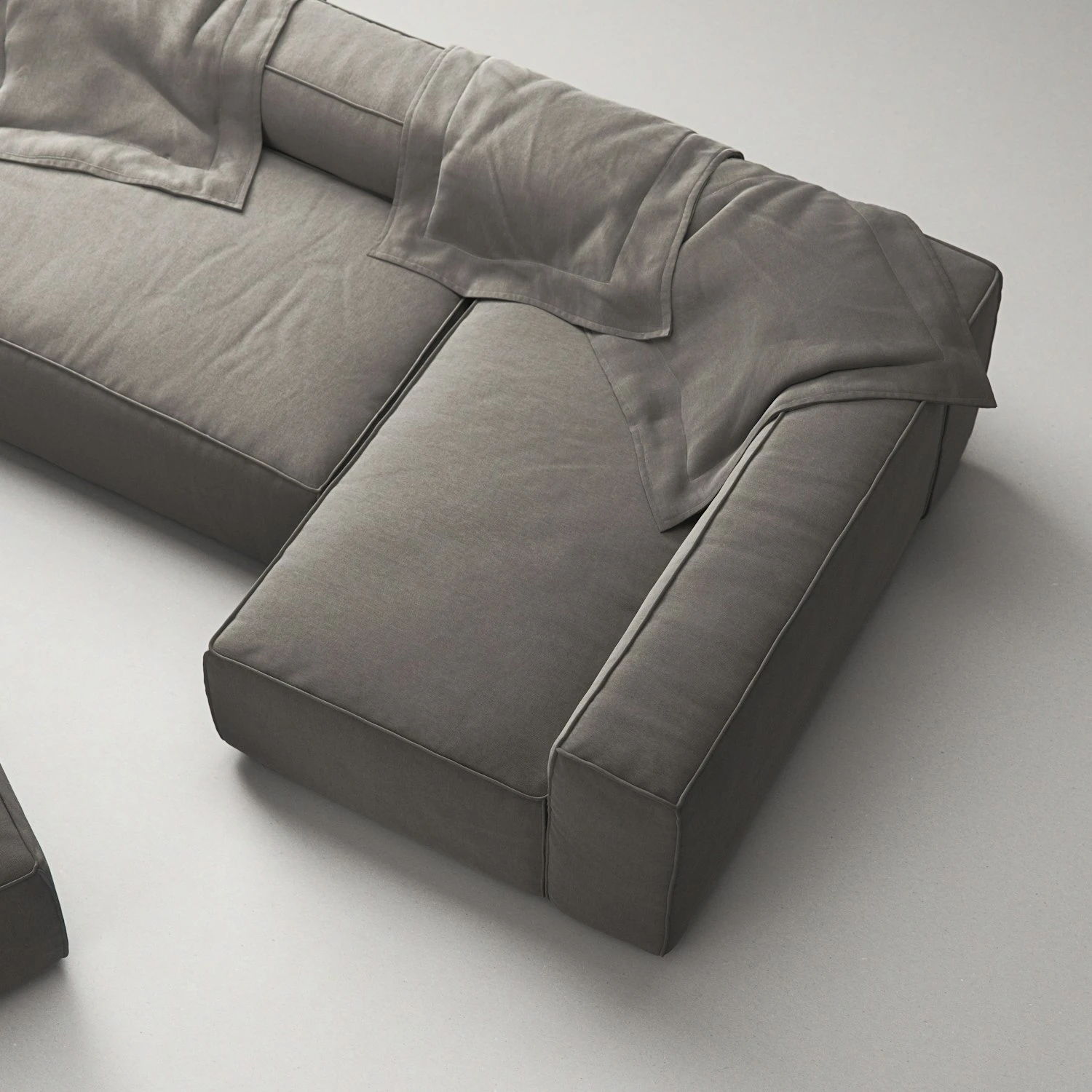 Grand 4-Sitzer-Sofa Liege Rechts Offenes Endstück Mit Fußhocker, Hunter Brown 5 Grand 4-Sitzer-Sofa Liege Rechts Offenes Endstück Mit Fußhocker, Hunter Brown – Bild 5