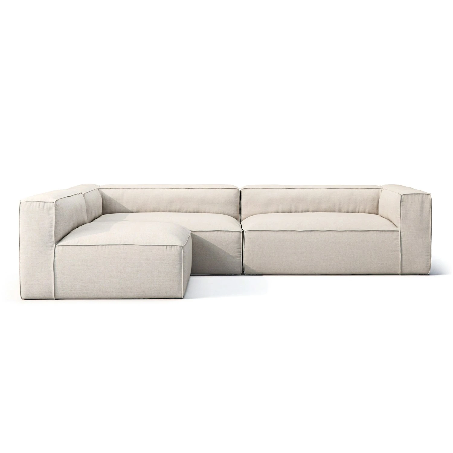 Grand 4-Sitzer-Sofa Offener Abschluss Wendbar Im Freien Nutzbar, Linen Chalk 1 Grand 4-Sitzer-Sofa Offener Abschluss Wendbar Im Freien Nutzbar, Linen Chalk