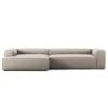 Grand 4-Sitzer-Sofa Sonnenliege Links, Sandshell Beige