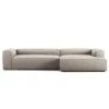 Grand 4-Sitzer-Sofa Sonnenliege Rechts, Sandshell Beige