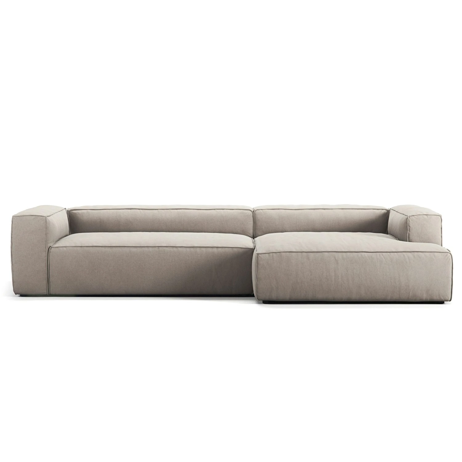 Grand 4-Sitzer-Sofa Sonnenliege Rechts, Sandshell Beige 1 Grand 4-Sitzer-Sofa Sonnenliege Rechts, Sandshell Beige
