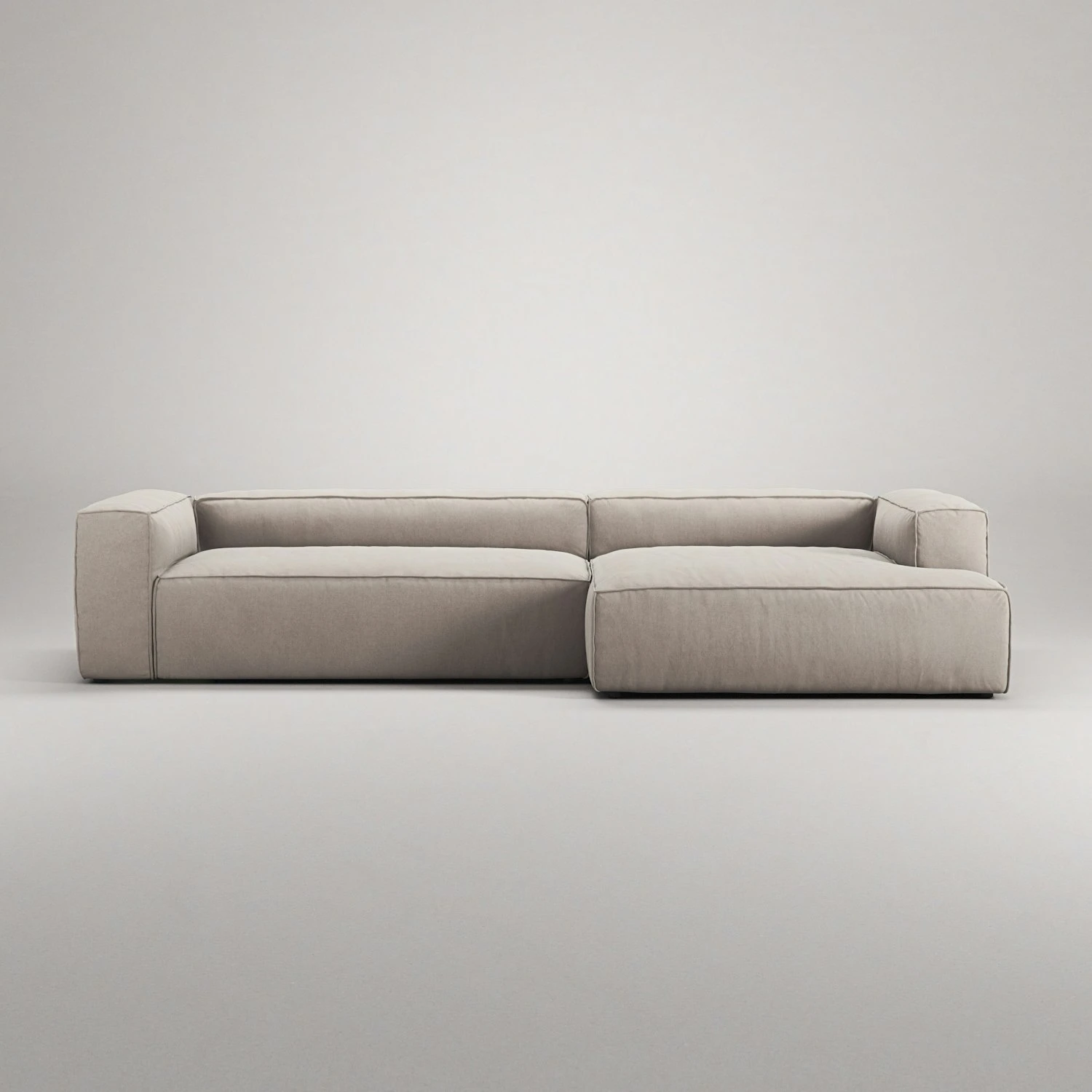 Grand 4-Sitzer-Sofa Sonnenliege Rechts, Sandshell Beige 2 Grand 4-Sitzer-Sofa Sonnenliege Rechts, Sandshell Beige – Bild 2