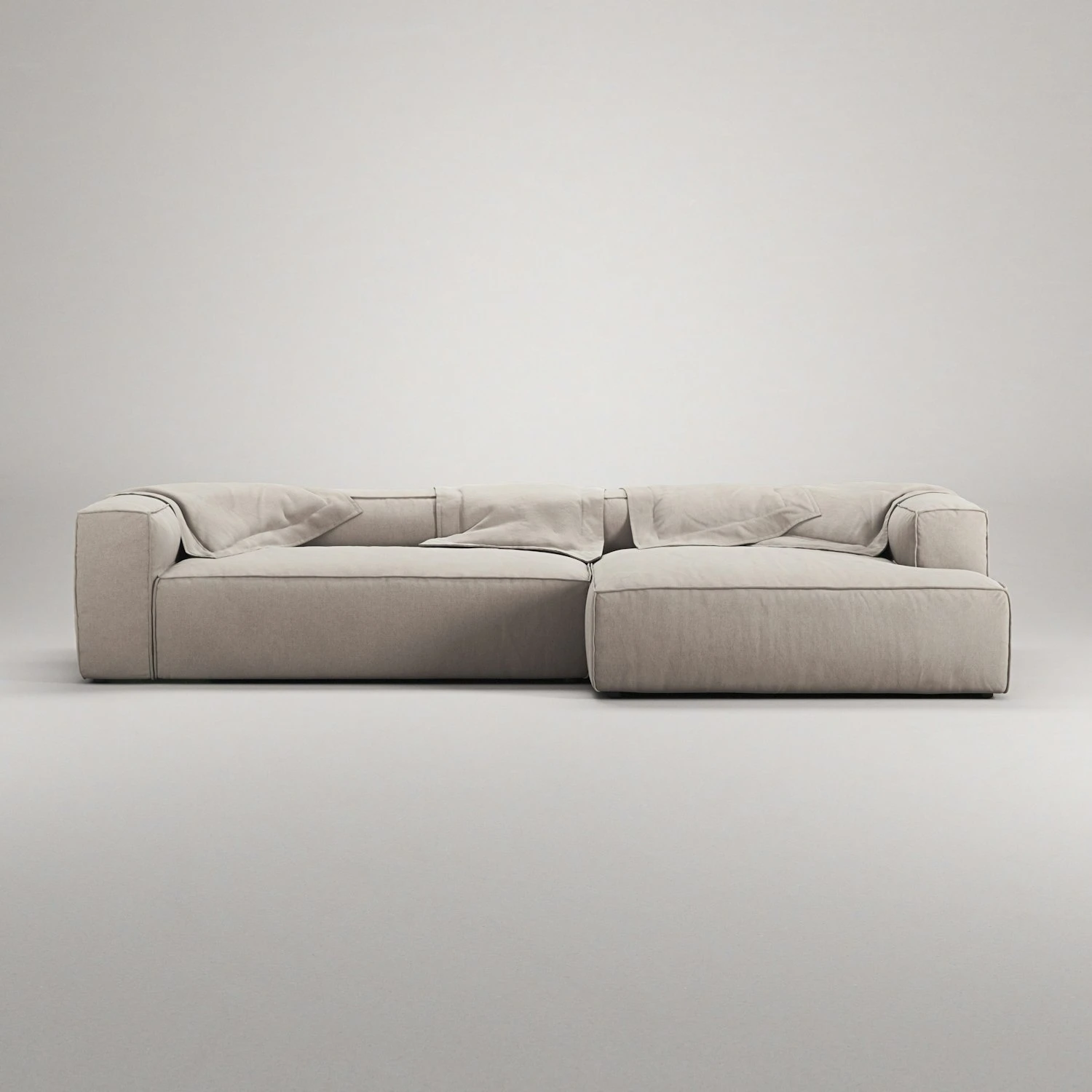 Grand 4-Sitzer-Sofa Sonnenliege Rechts, Sandshell Beige 3 Grand 4-Sitzer-Sofa Sonnenliege Rechts, Sandshell Beige – Bild 3