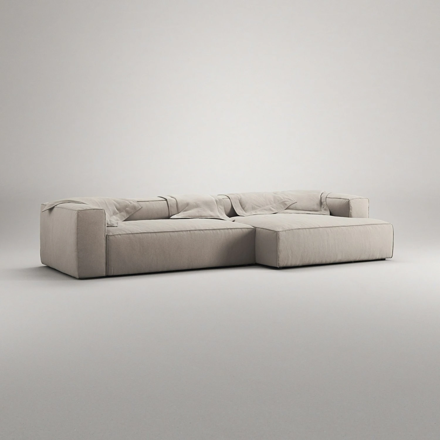 Grand 4-Sitzer-Sofa Sonnenliege Rechts, Sandshell Beige 4 Grand 4-Sitzer-Sofa Sonnenliege Rechts, Sandshell Beige – Bild 4