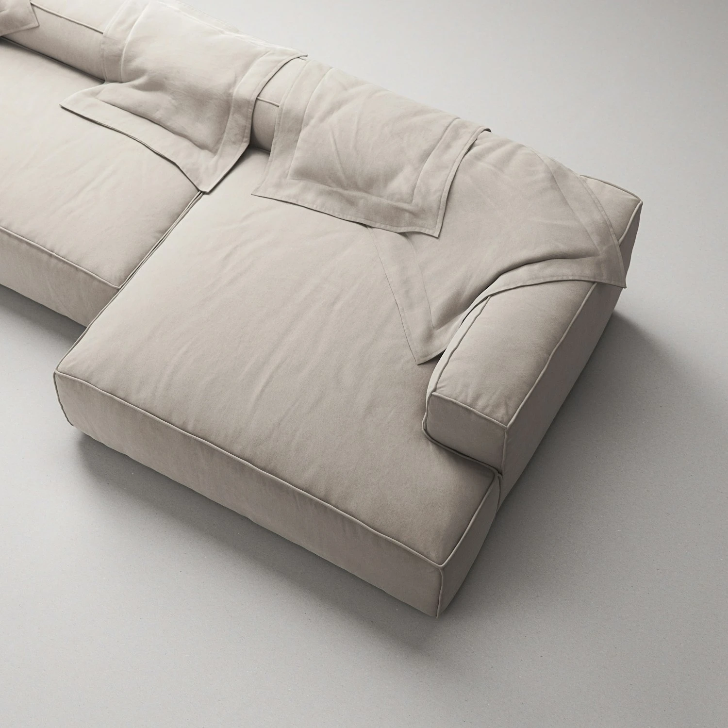 Grand 4-Sitzer-Sofa Sonnenliege Rechts, Sandshell Beige 6 Grand 4-Sitzer-Sofa Sonnenliege Rechts, Sandshell Beige – Bild 6