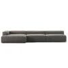 Grand Lounge Sofa 5-Seater Chaise Longue Left, Hunter Brown