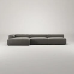 Grand Lounge Sofa 5-Seater Chaise Longue Left, Hunter Brown -Gubi || Hay || &Tradition Verkäufe decotique grand 5 seater sofa chaise longue left 17