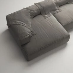 Grand Lounge Sofa 5-Seater Chaise Longue Left, Hunter Brown -Gubi || Hay || &Tradition Verkäufe decotique grand 5 seater sofa chaise longue left 21