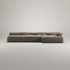 Grand Lounge Sofa 5-Seater Chaise Longue Right, Mole Brown -Gubi || Hay || &Tradition Verkäufe decotique grand 5 seater sofa chaise longue right 10