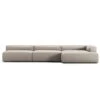 Grand Lounge Sofa 5-Seater Chaise Longue Right, Sandshell Beige