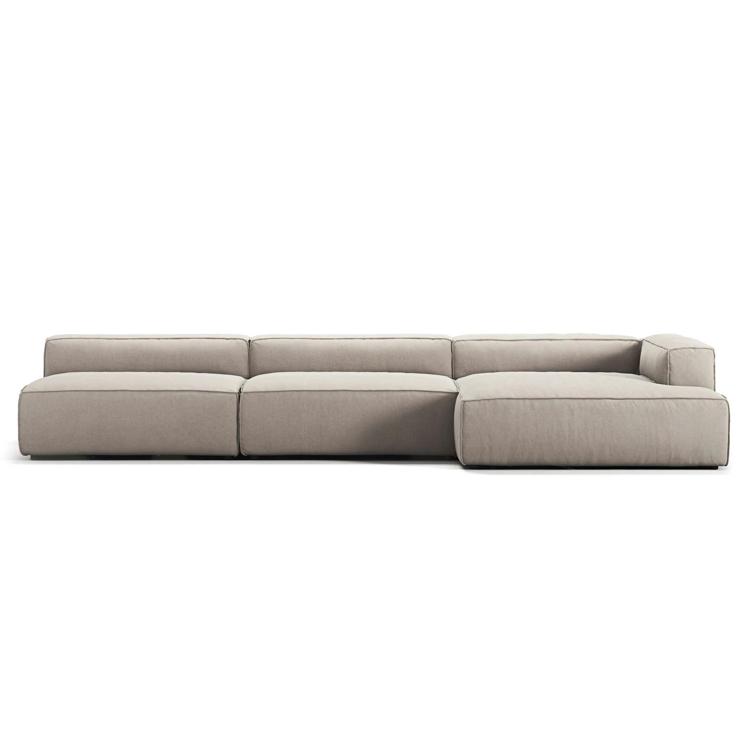 Grand Lounge Sofa 5-Seater Chaise Longue Right, Sandshell Beige 1 Grand Lounge Sofa 5-Seater Chaise Longue Right, Sandshell Beige