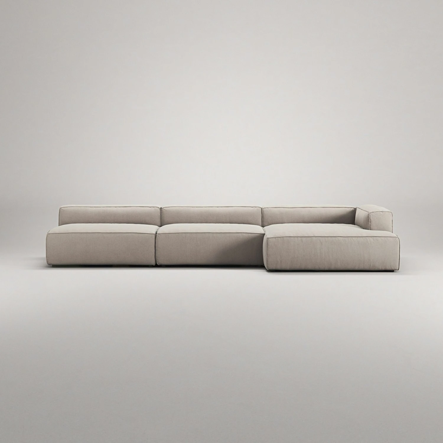 Grand Lounge Sofa 5-Seater Chaise Longue Right, Sandshell Beige 2 Grand Lounge Sofa 5-Seater Chaise Longue Right, Sandshell Beige – Bild 2