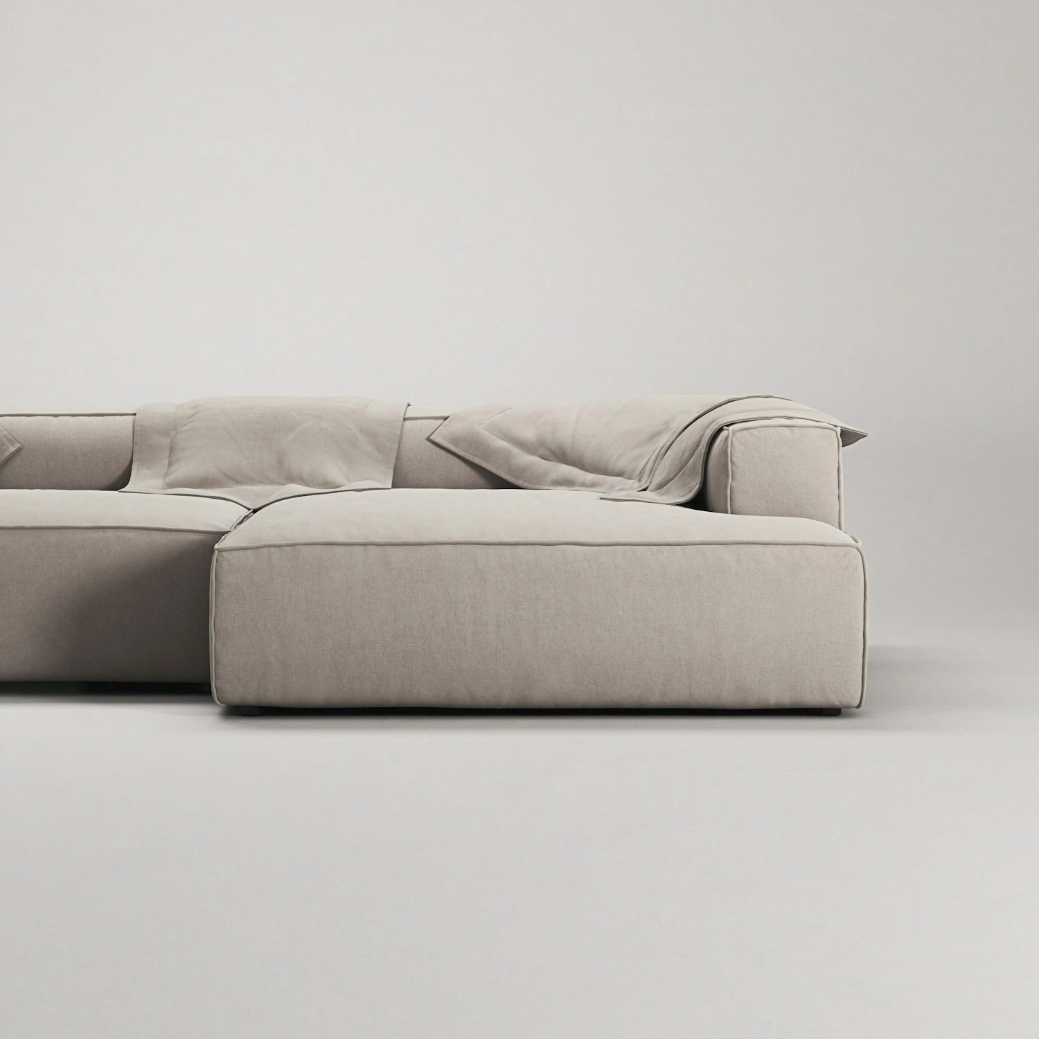 Grand Lounge Sofa 5-Seater Chaise Longue Right, Sandshell Beige 5 Grand Lounge Sofa 5-Seater Chaise Longue Right, Sandshell Beige – Bild 5