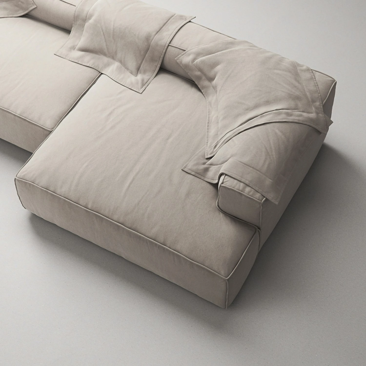 Grand Lounge Sofa 5-Seater Chaise Longue Right, Sandshell Beige 6 Grand Lounge Sofa 5-Seater Chaise Longue Right, Sandshell Beige – Bild 6