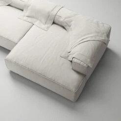 Grand Lounge Sofa 5-Seater Chaise Longue Right, Moon White -Gubi || Hay || &Tradition Verkäufe decotique grand 5 seater sofa chaise longue right 37