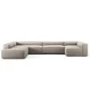 Grand 5 Seater Sofa, Open End Left Divan Right, Sandshell Beige