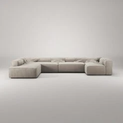 Grand 5 Seater Sofa, Open End Left Divan Right, Sandshell Beige -Gubi || Hay || &Tradition Verkäufe decotique grand 5 seater sofa divan left 26