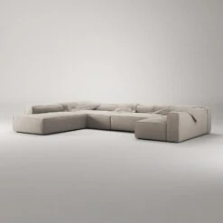 Grand 5 Seater Sofa, Open End Left Divan Right, Sandshell Beige -Gubi || Hay || &Tradition Verkäufe decotique grand 5 seater sofa divan left 27