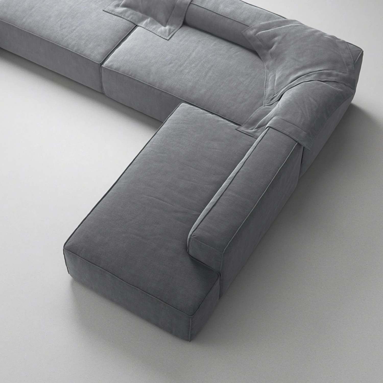 Grand 5 Seater Sofa, Open End Right Divan Left, Zinc Grey 6 Grand 5 Seater Sofa, Open End Right Divan Left, Zinc Grey – Bild 6