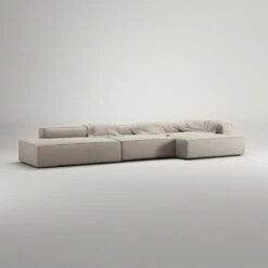 Grand 5 Seater Sofa Open End Left, Sandshell Beige -Gubi || Hay || &Tradition Verkäufe decotique grand 5 seater sofa open end left 27