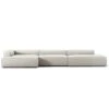 Grand 5 Seater Sofa Open End Right, Moon White