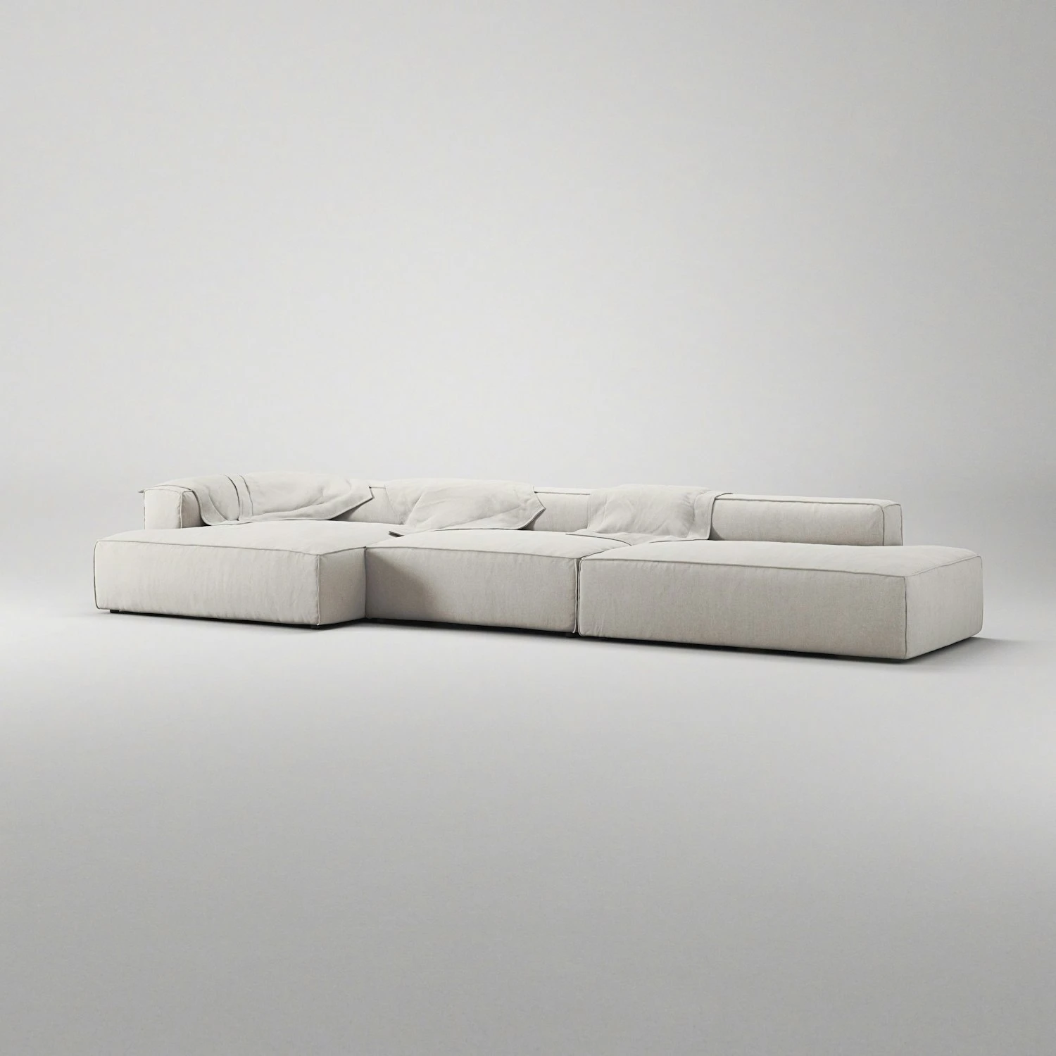 Grand 5 Seater Sofa Open End Right, Moon White 4 Grand 5 Seater Sofa Open End Right, Moon White – Bild 4