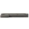 Grand 7 Seater Sofa Chaise Longue Left, Hunter Brown