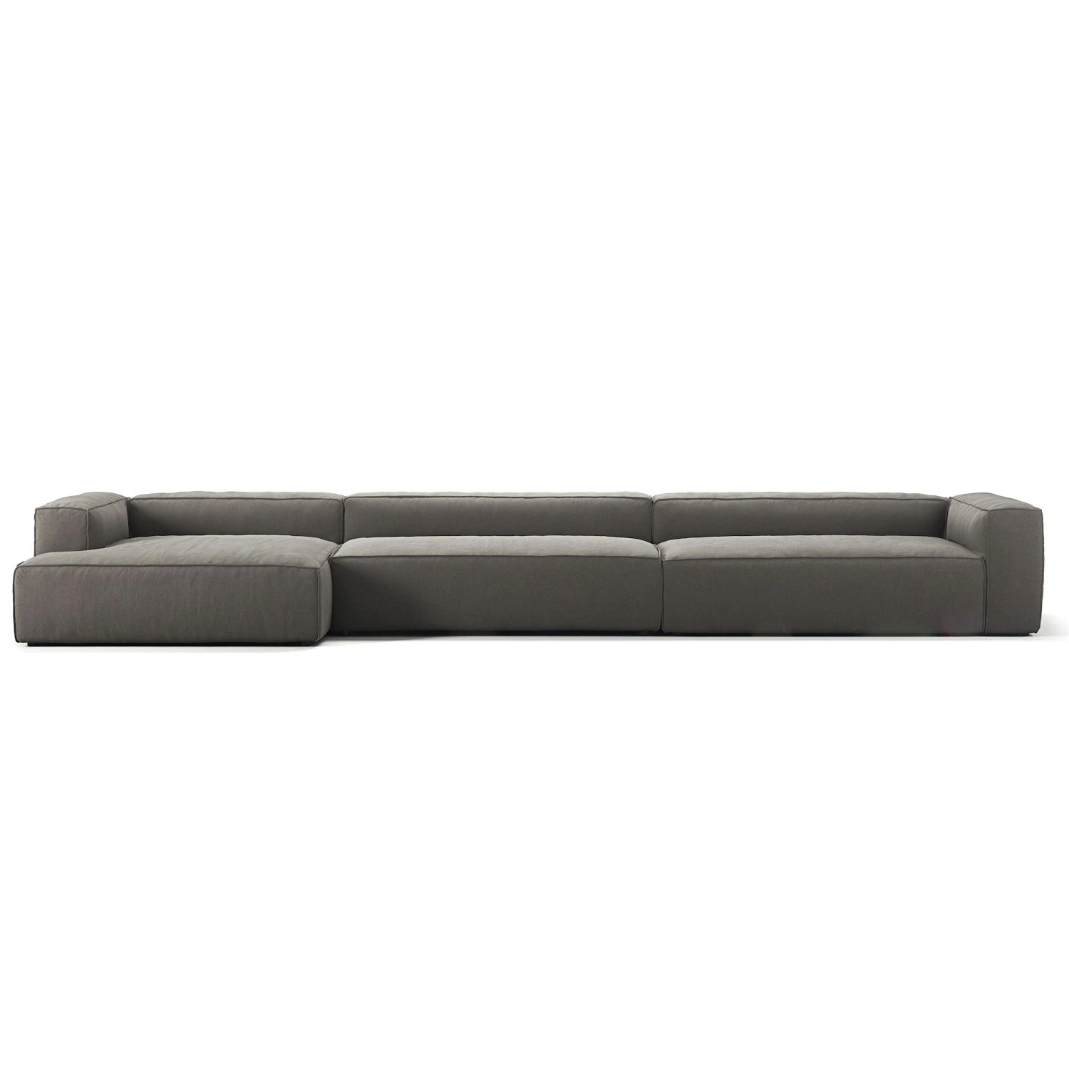 Grand 7 Seater Sofa Chaise Longue Left, Hunter Brown 1 Grand 7 Seater Sofa Chaise Longue Left, Hunter Brown