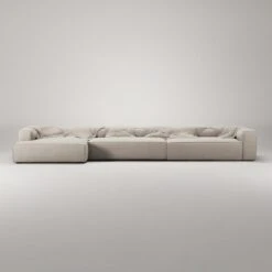 Grand 7 Seater Sofa Chaise Longue Left, Sandshell Beige -Gubi || Hay || &Tradition Verkäufe decotique grand 7 seater sofa chaise longue left 29