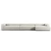 Grand 7 Seater Sofa Chaise Longue Right, Moon White