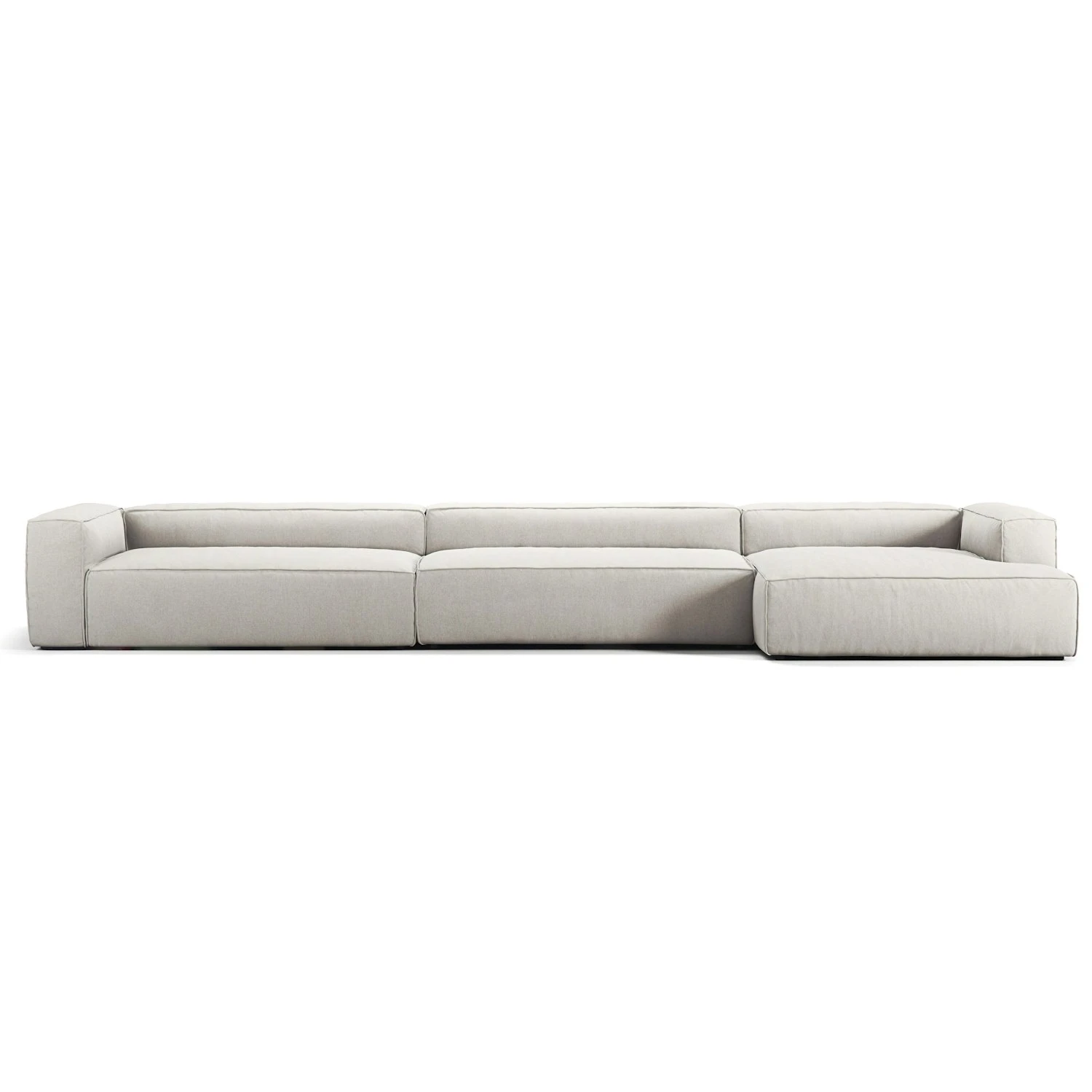 Grand 7 Seater Sofa Chaise Longue Right, Moon White 1 Grand 7 Seater Sofa Chaise Longue Right, Moon White