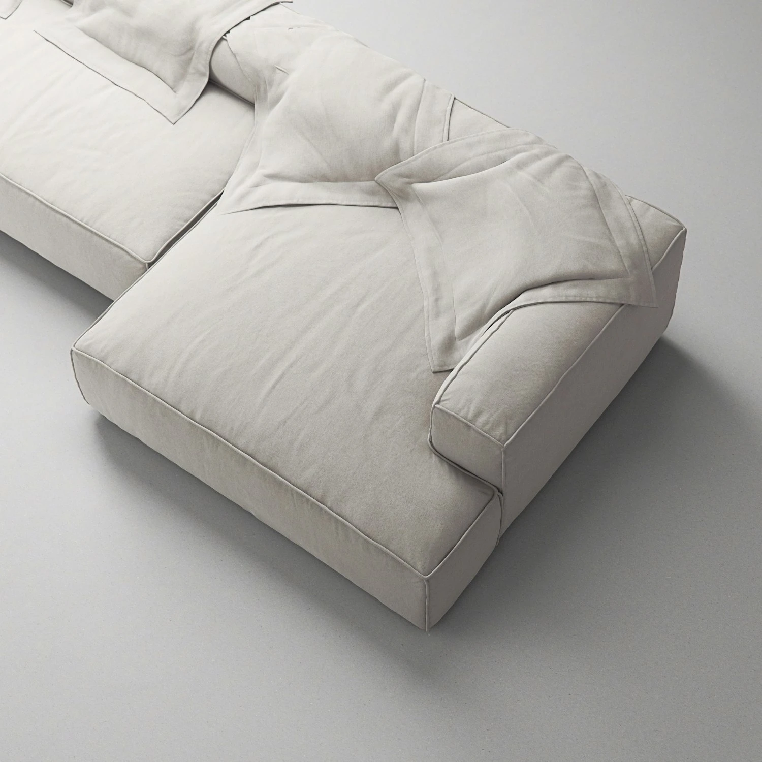 Grand 7 Seater Sofa Chaise Longue Right, Moon White 6 Grand 7 Seater Sofa Chaise Longue Right, Moon White – Bild 6