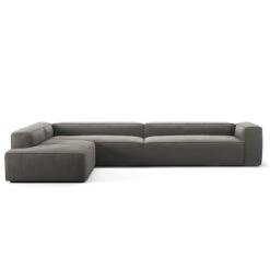 Grand Corner Sofa 5-Seater Open End Left, Hunter Brown