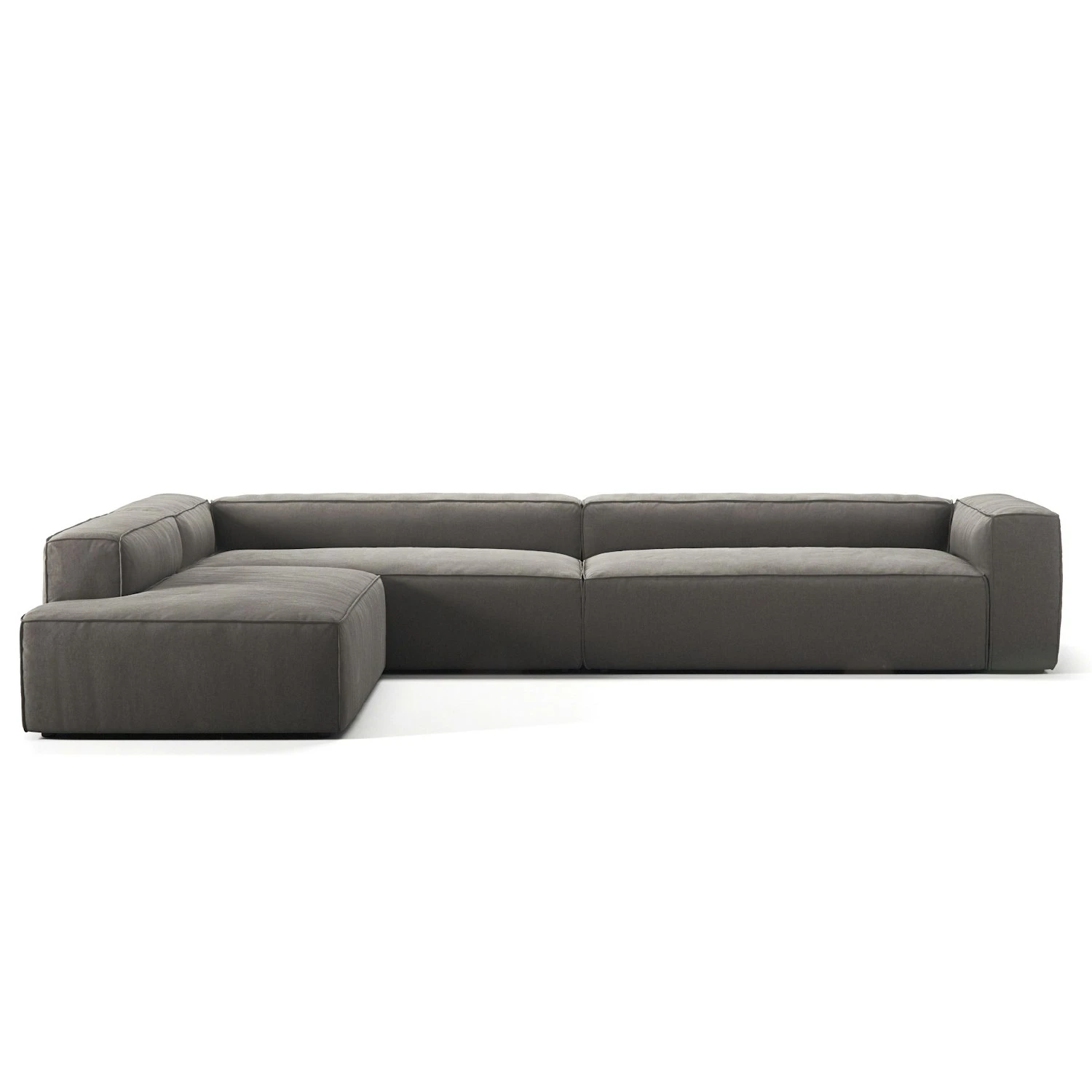 Grand Corner Sofa 5-Seater Open End Left, Hunter Brown 1 Grand Corner Sofa 5-Seater Open End Left, Hunter Brown
