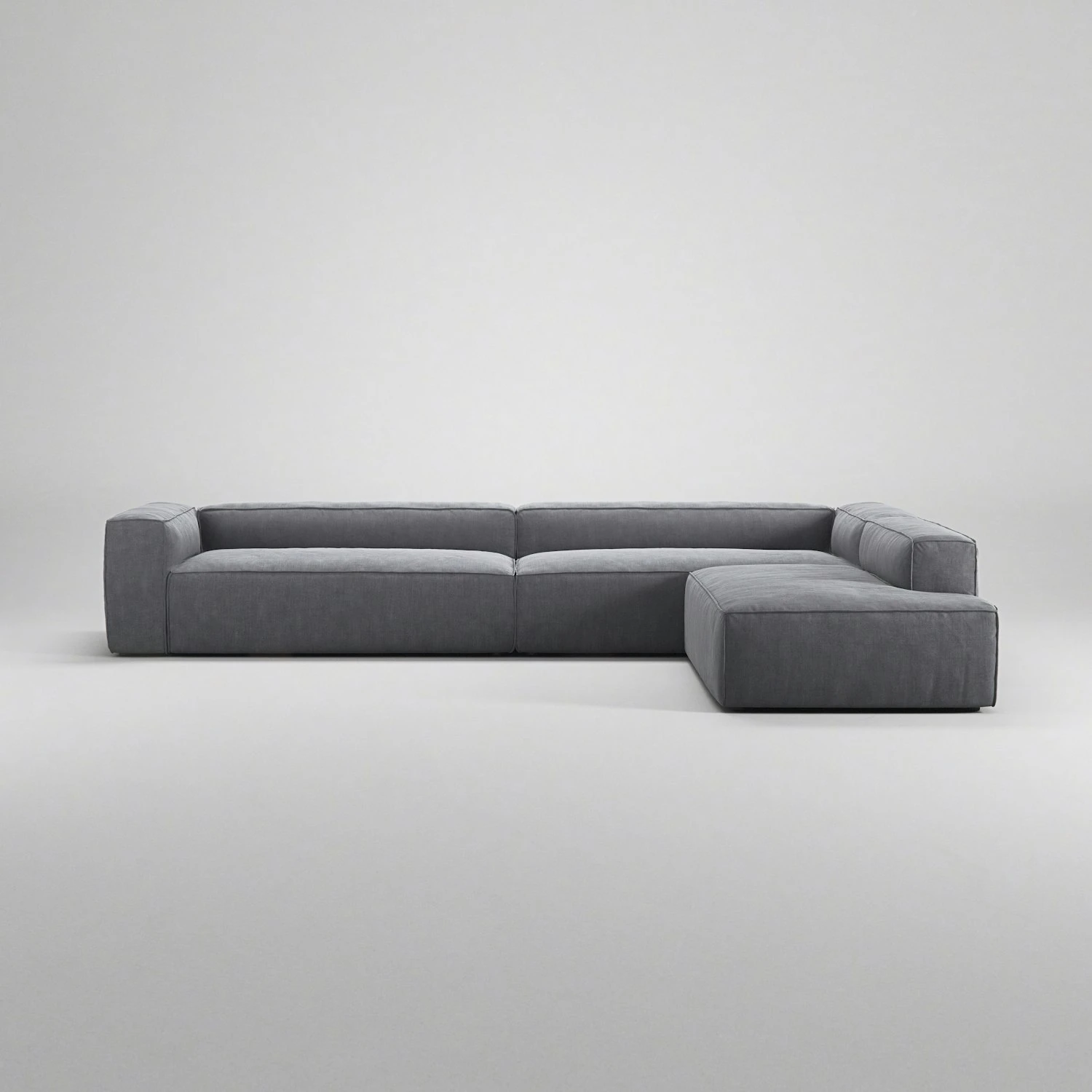 Grand Ecksofa 5-Sitzer Offener Abschluss Rechts, Zinc Grey 2 Grand Ecksofa 5-Sitzer Offener Abschluss Rechts, Zinc Grey – Bild 2
