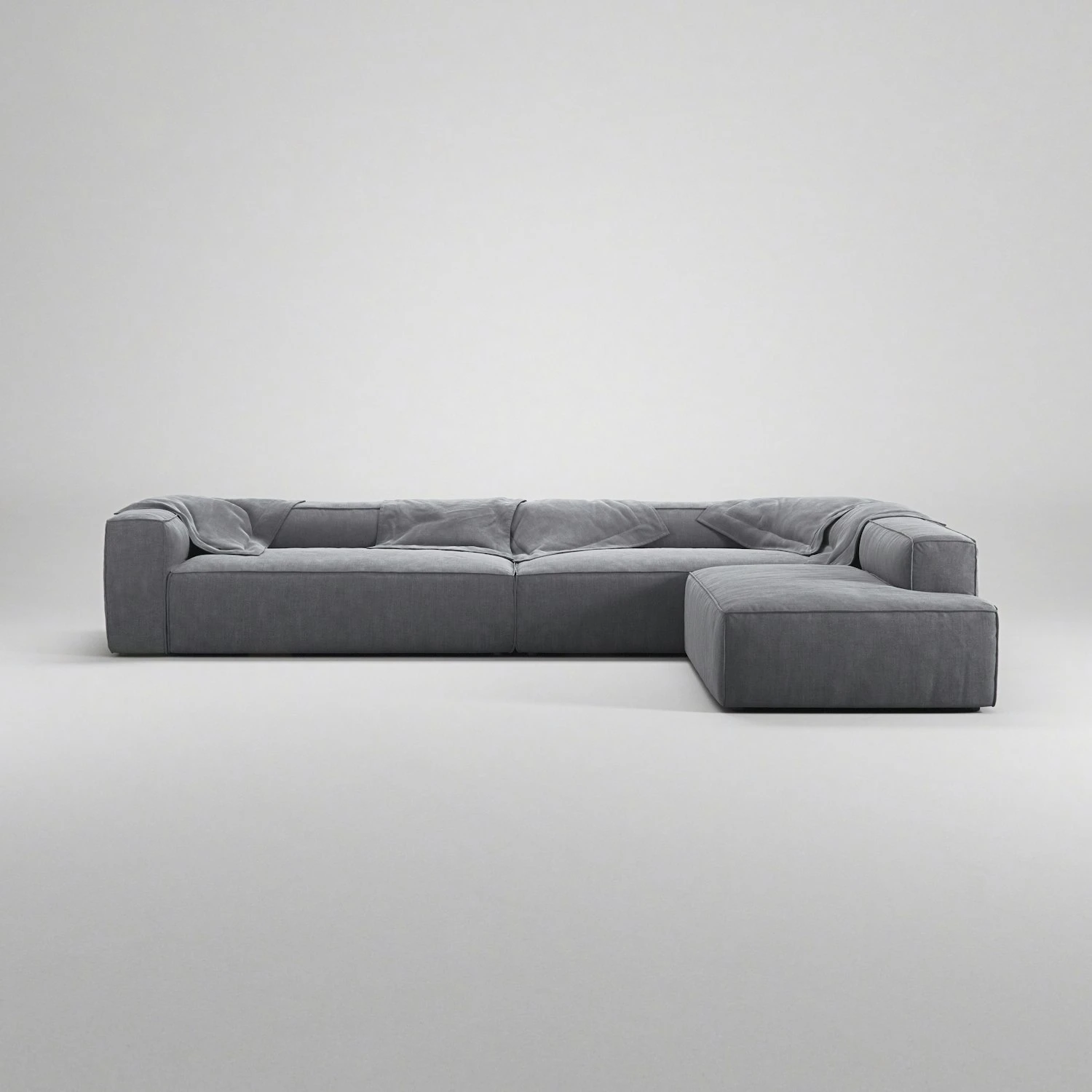 Grand Ecksofa 5-Sitzer Offener Abschluss Rechts, Zinc Grey 3 Grand Ecksofa 5-Sitzer Offener Abschluss Rechts, Zinc Grey – Bild 3