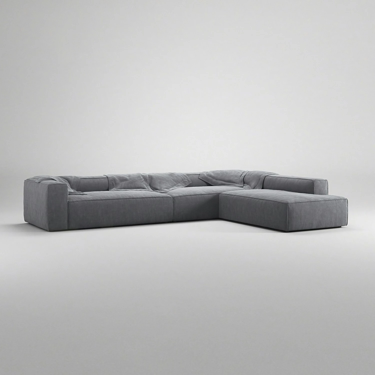 Grand Ecksofa 5-Sitzer Offener Abschluss Rechts, Zinc Grey 4 Grand Ecksofa 5-Sitzer Offener Abschluss Rechts, Zinc Grey – Bild 4