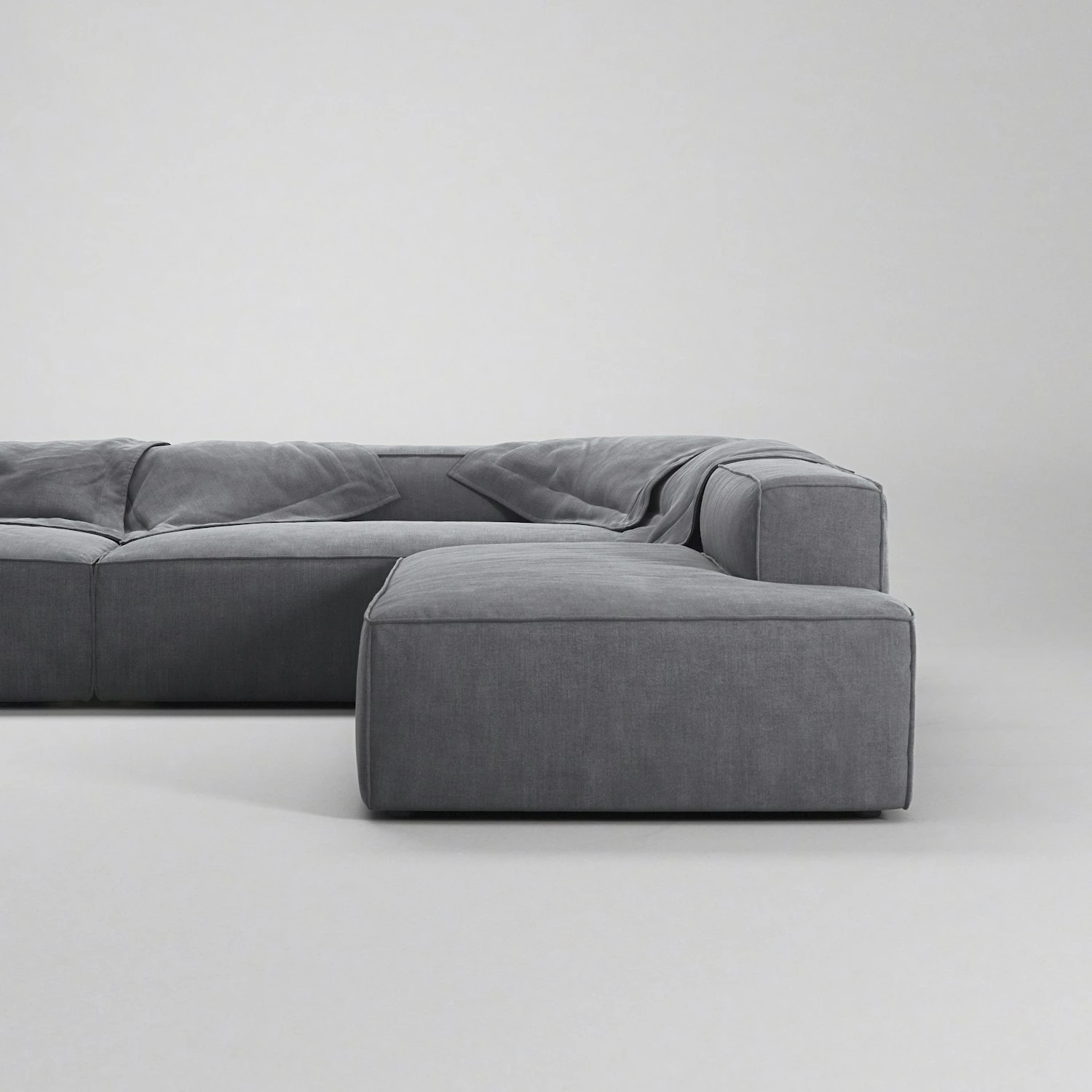 Grand Ecksofa 5-Sitzer Offener Abschluss Rechts, Zinc Grey 5 Grand Ecksofa 5-Sitzer Offener Abschluss Rechts, Zinc Grey – Bild 5