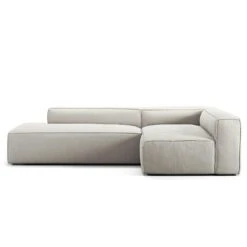 Grand Lounge Sofa 3-Seater Open End Left, Moon White
