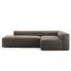 Grand Lounge Sofa 3-Seater Open End Left, Mole Brown