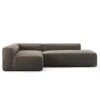 Grand Lounge Sofa 3-Seater Open End Right, Mole Brown