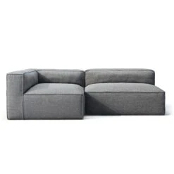 Grand Loungesofa 2-Sitzer Links Im Freien Nutzbar, Charcoal Chiné