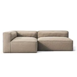 Grand Loungesofa 2-Sitzer Links Im Freien Nutzbar, Heather Grey