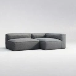 Grand Loungesofa 2-Sitzer Rechts Im Freien Nutzbar, Charcoal Chiné -Gubi || Hay || &Tradition Verkäufe decotique grand loungesofa 2 sitzer rechts im freien nutzbar 12