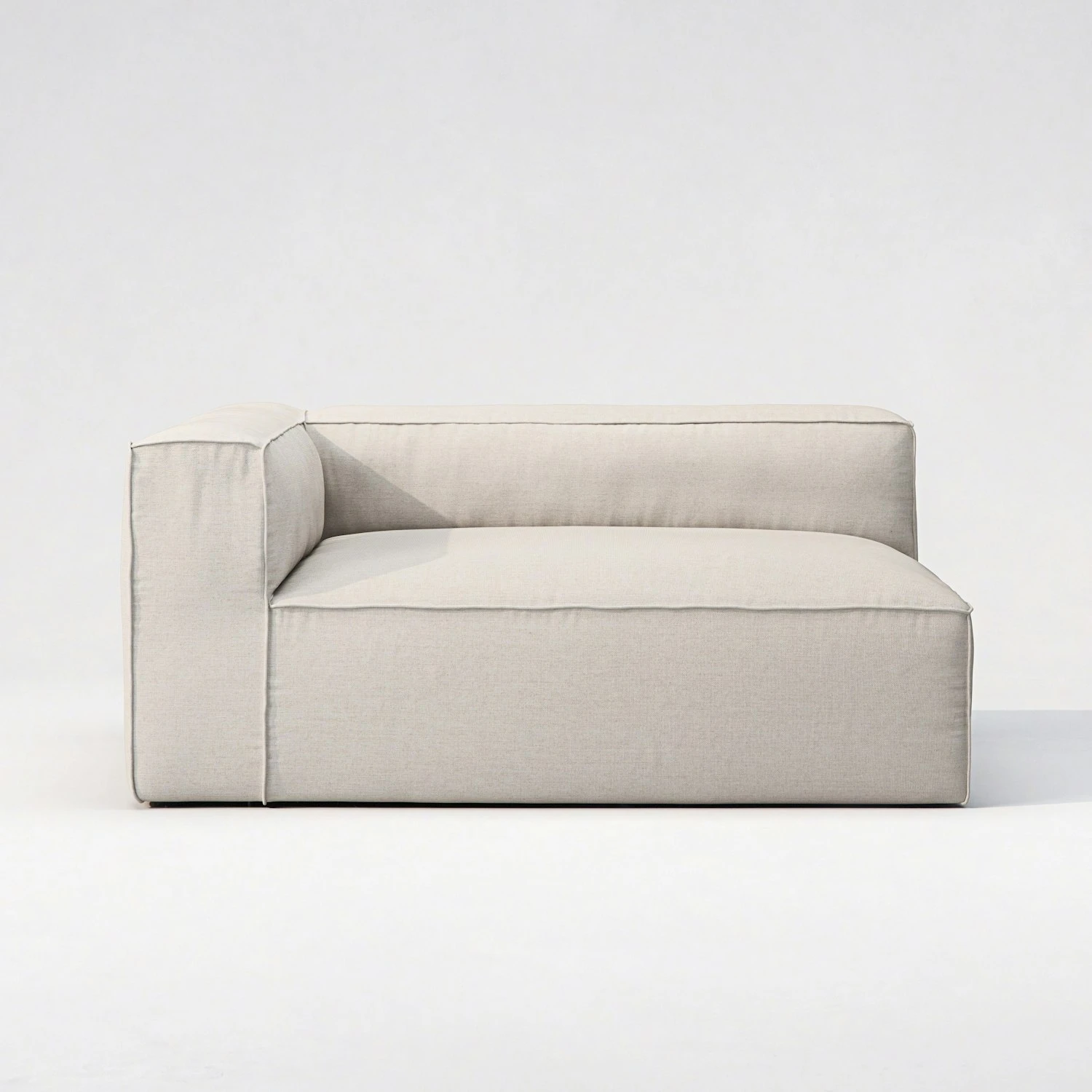 Grand Modulsofa Im Freien Nutzbar Links, Linen Chalk 2 Grand Modulsofa Im Freien Nutzbar Links, Linen Chalk – Bild 2