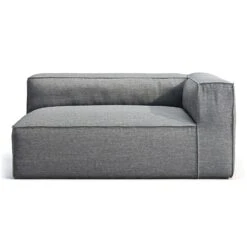 Grand Modulsofa Im Freien Nutzbar Rechts, Charcoal Chiné