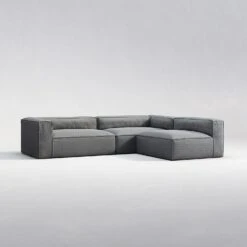 Grand Modulsofa Im Freien Nutzbar Rechts, Charcoal Chiné -Gubi || Hay || &Tradition Verkäufe decotique grand modular sofa outdoor right 17